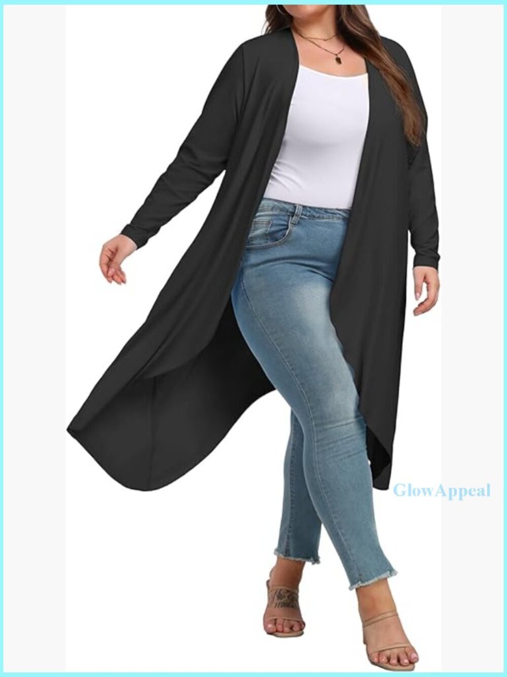 Plus Size Lightweight Cardigan with Pockets Long Duster Fall Sweater